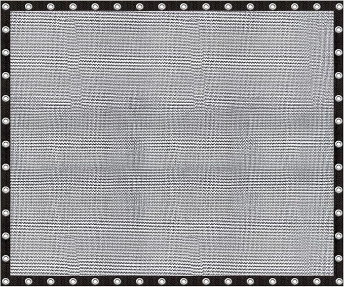 Cool Area 60-70% Shade Cloth 20x24FT Heavy Duty Knitted Mesh Tarp with Grommets Mesh Screen for Patio Canopy Garden Porch Greenhouse Pools Dog Kennel Black