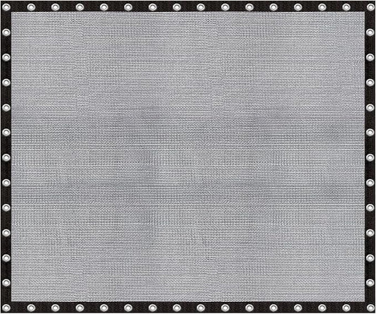 Cool Area 60-70% Shade Cloth 20x24FT Heavy Duty Knitted Mesh Tarp with Grommets Mesh Screen for Patio Canopy Garden Porch Greenhouse Pools Dog Kennel Black