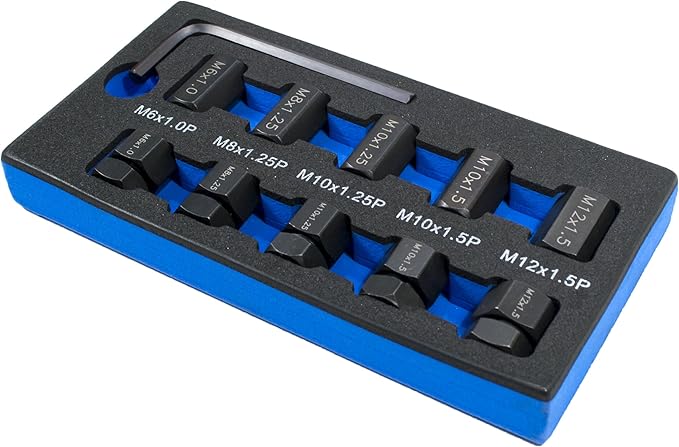 Tool Guy Republic 10 PC Stud Remover and Installer Kit (HT-1540 Metric)