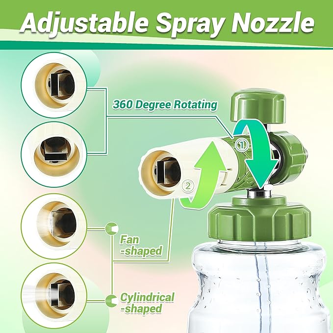 M MINGLE Ultimate Pressure Washer Adapter Set, Foam Cannon for Pressure Washer with Dual-Connector Tool
