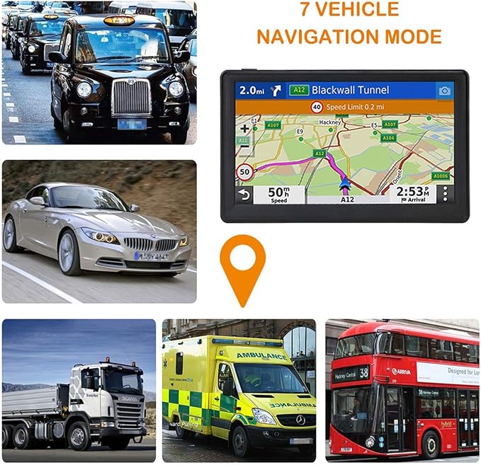 OHREX N800 GPS Navigator for Car with Bluetooth, 7” Truck GPS Commercial Drivers, 2026 Maps (Free Lifetime Updates), Semi Trucker GPS Navigation Systems, Custom Truck Routing