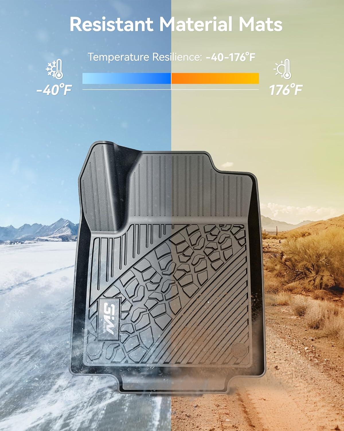 3W Floor Mats&Cargo Liner Fit for Jeep Cherokee 2015-2023, All Weather Custom Fit Trunk Liner for Jeep Cherokee, Heavy Duty Trunk Mat Behind 2rd Row Black(NOT for Grand Cherokee)