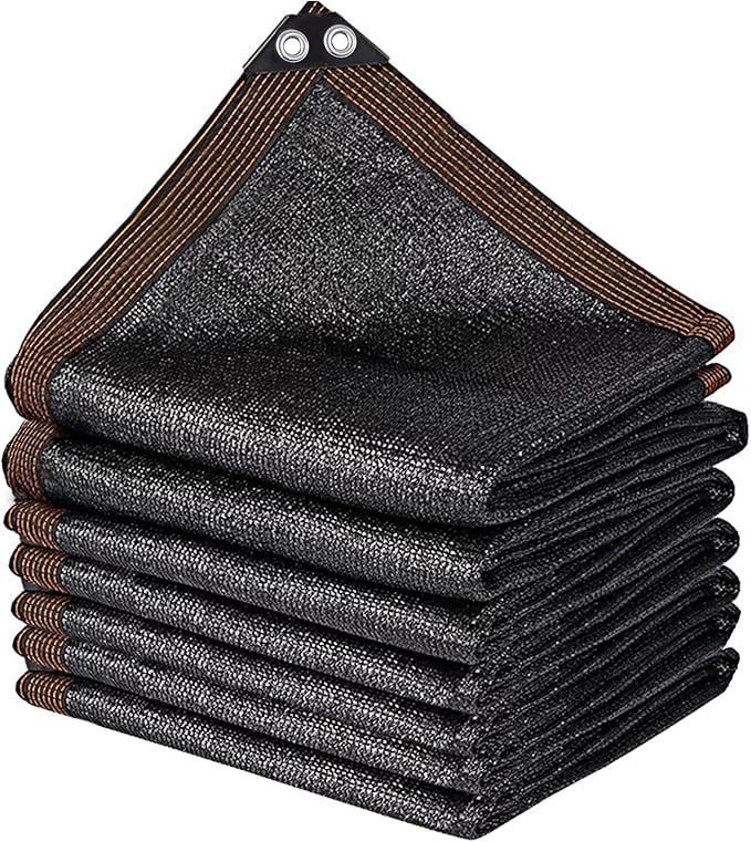 winemana Black Shade Cloth 50%, 30x50 FT Mesh Tarp - Garden Shade for Greenhouse, Patio, Vegetables, Plants Cover and Chicken Coops, Sun Shade Net for Outdoor Protection with Reinforced Grommets
