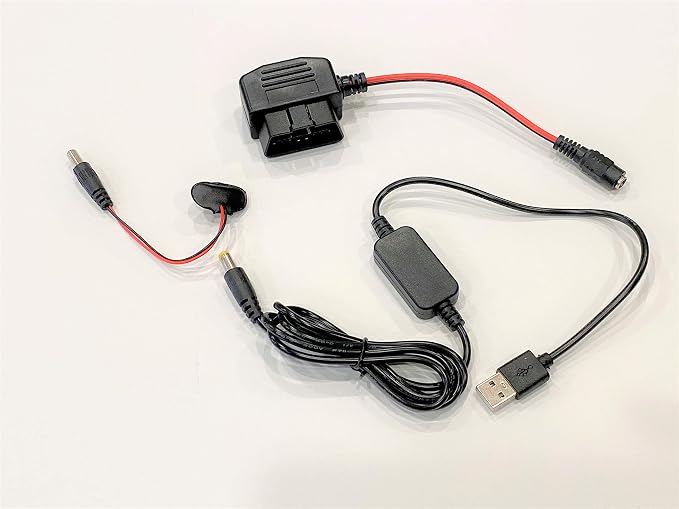 USB/9V Powered OBD Connector Memory Saver for Vehicle Battery Replacement/Disconnect Short/Long Term Memory Storage