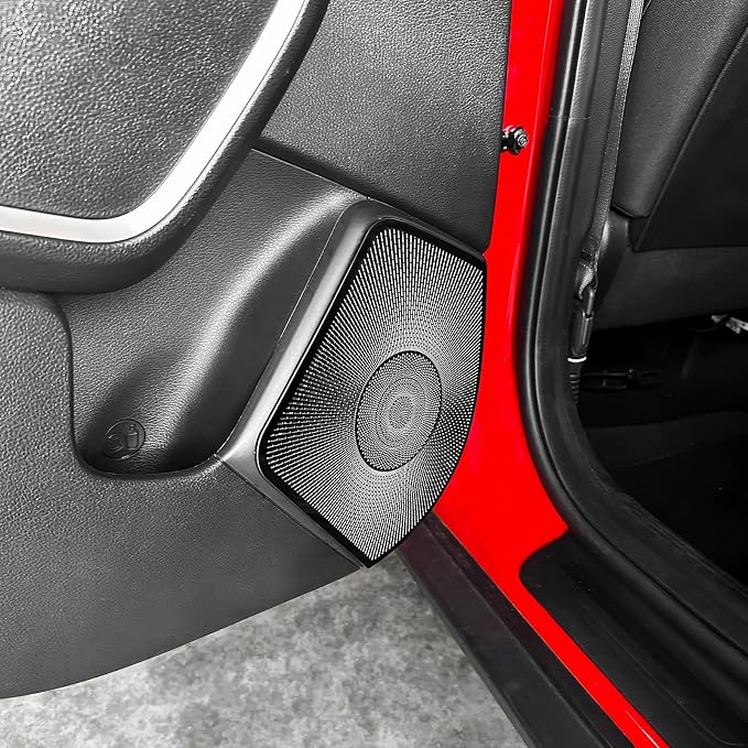 4PCS Speaker Grille Covers Compatible with Kia Soul 2020-2026 Accessories (Glossy Black)