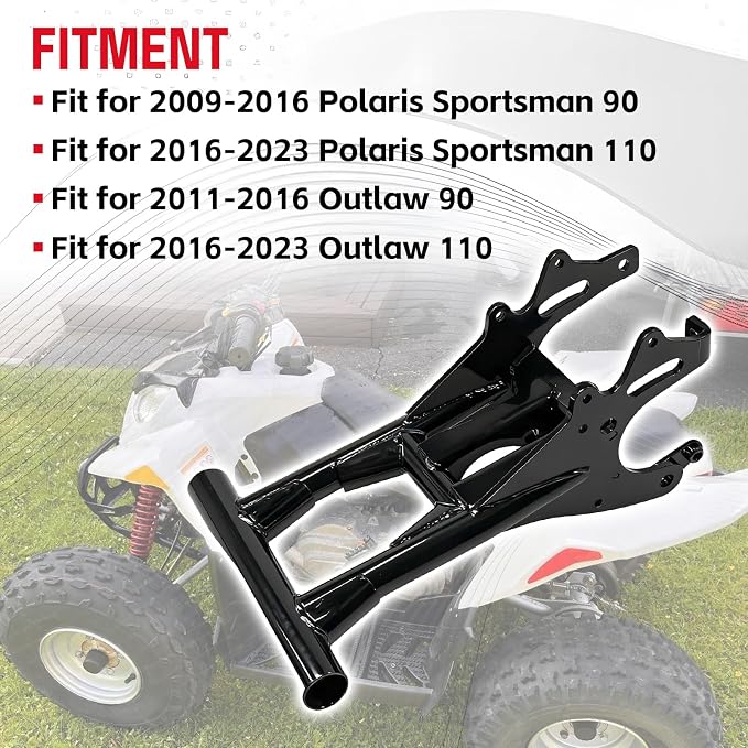 0455012-067 Swing Arm Fit for 2009-2016 Polaris Sportsman 90, 2016-2023 Polaris Sportsman 110, 2011-2016 Outlaw 90, 2016-2023 Outlaw 110 Replace # 0454210-067 0454797-067 (Steel Black)