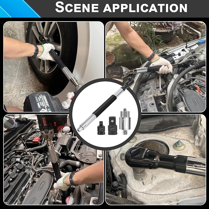 1/2-inch offset extension wrench, a three-in-one manual, electric and pneumatic wrench that can be switched, suitable for use in any narrow spaces,socket wrench.