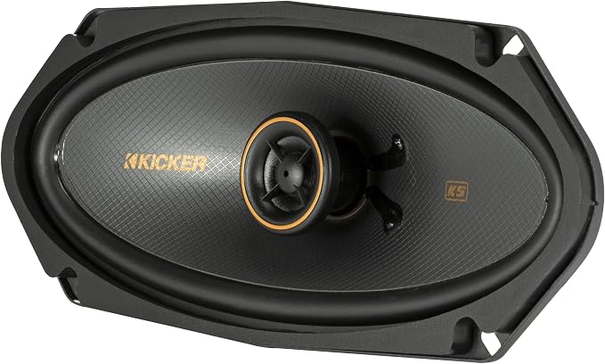 KICKER 51KSC41004 KS-Series 4x10 Coaxial Speakers with .5" tweeters, 4-Ohm, Pair