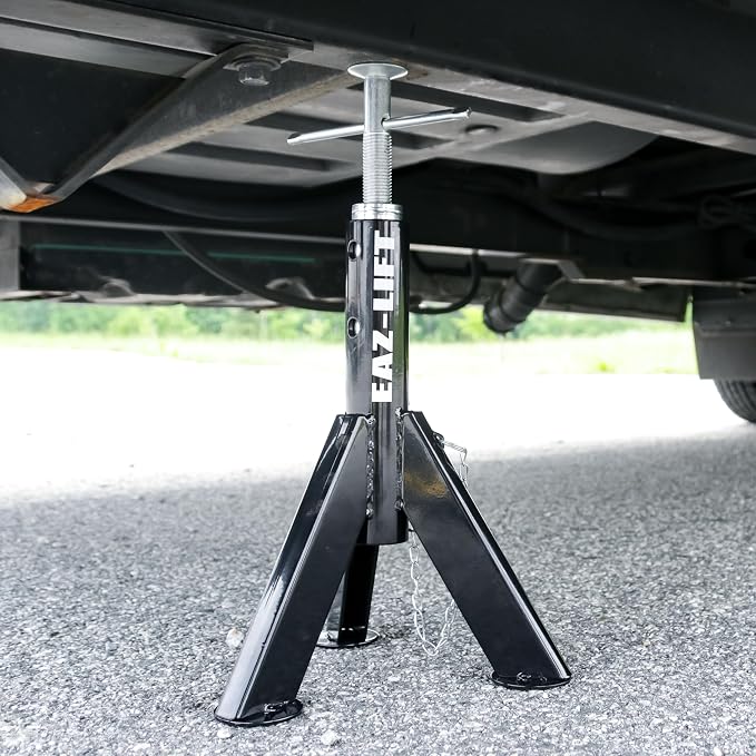 Camco Eaz-Lift Telescopic RV Jack, Set of 2 - Adjustable from 16-inches to 30-inches - Constructed of Durable Steel & Powder Coated - Features a 6,000 lb. Load Capacity - 48864