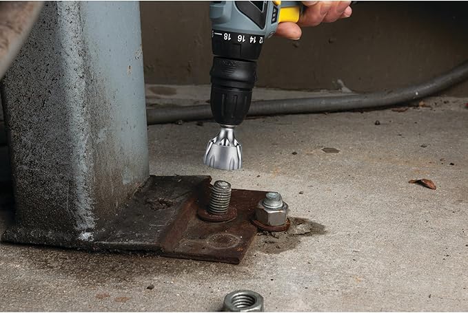 Performance Tool W9005 Wheel Stud/Bolt Thread Repair Tool with Tungsten Carbide Cutting Blades for Most Metals, 1/8-Inch-3/4-Inch Bit Capacity