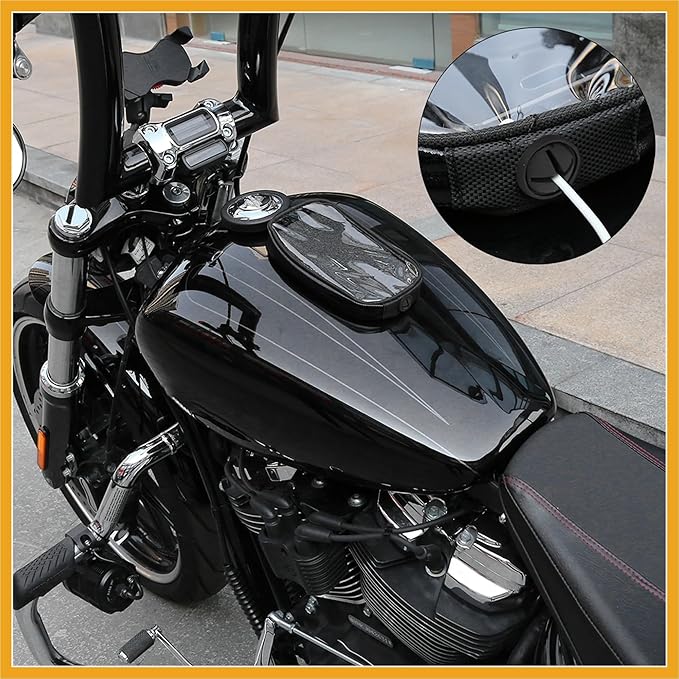Universal 7 Inch Magnetic Tank Bag Phone Holder Case Saddlebag Faux Leather Waterproof for Motorbike Replacement