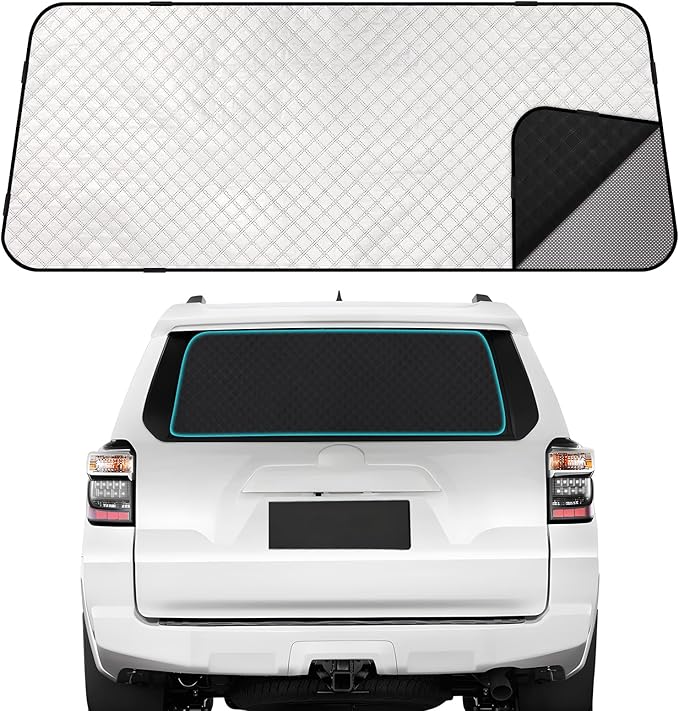 ZATOOTO Rear Windshield Sunshade for Toyota 4Runner 2017-2024 Rear Windshield Sunshield Double Layer for Sunshade and Privacy Offer Great Visibility Sun Blocker Back Window Sunshade for Toyota 4Runner