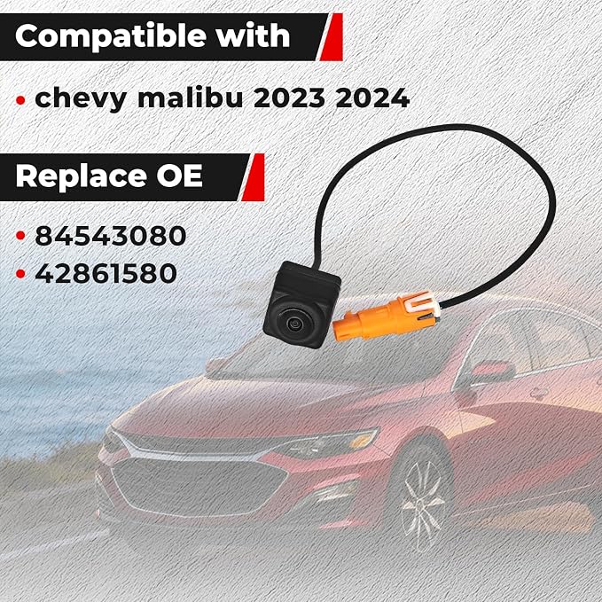 2023 2024 Malibu 1.5L 4 Cylinder Aftermarket Backup Camera, Compatible with Chevrolet, Replaces OE 84543080 42861580, Wide Angle Reverse Rear View Camera