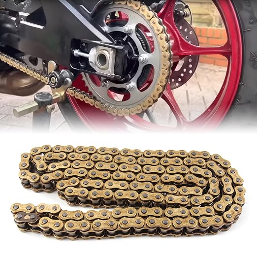Arashi 525 O-Ring Drive Chain 120 Links with Connecting Master Link for Honda CBR600RR 2003-2022, CBR600F3 1997-1998, CBR600F4 1999-2000, CBR600F4i 2001-2006, Motorcycle Parts Gold