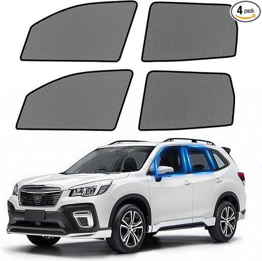 ZATOOTO Car Window Shades for Forester 2019-2023, 4 Pack Forester Sun Shade Side Window, Breathable Mesh Car Window Screen for Camping Napping Baby UV Protection