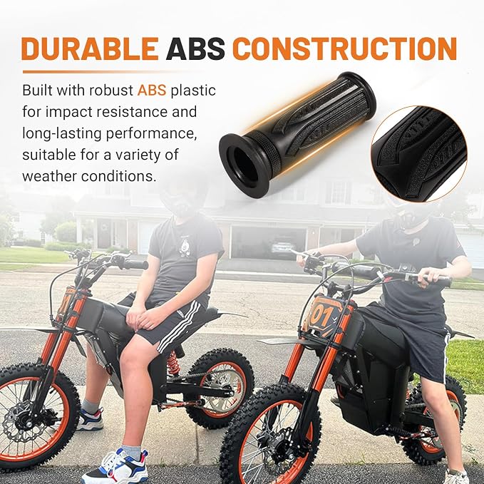 Upgraded E-Bike Throttle 48V w/M Button Fits for Tutti/Tutto/Tuttio Soleil01 Electric Dirt Bike Soleil 01 Only New Version (with M), Non-Interchangeable with Old Throttle (Without M)