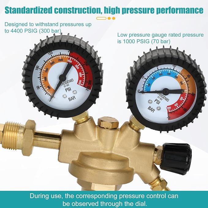 Drkerr 53010 Automotive HVAC Pressure Tester Kit, Nitrogen Pressure Regulator, Charging Hose, Leak Detection Adapter, R134a Connector, Custom Molded Plastic Boxes, Professional-Pressure Testing Tools