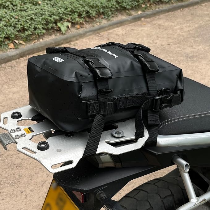6-8L Waterproof Motorcycle Bumper Bag Motor Crash Bar Bag Side Frame Pannier Bag with Shoulder Strap - Essential Riding Gear for Motorcycles, Yellow