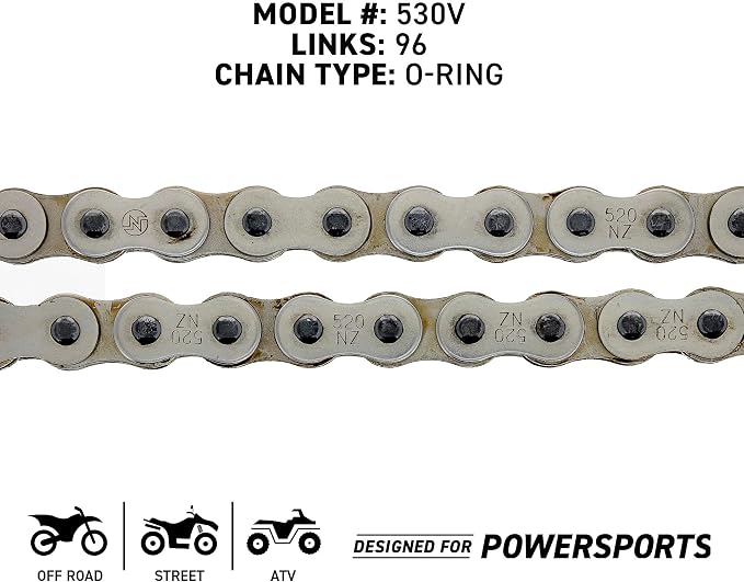 NICHE Drive Sprocket Chain Combo for Kawasaki Ninja 650 Versys Front 15 Rear 46 Tooth 520 Standard 114 Links