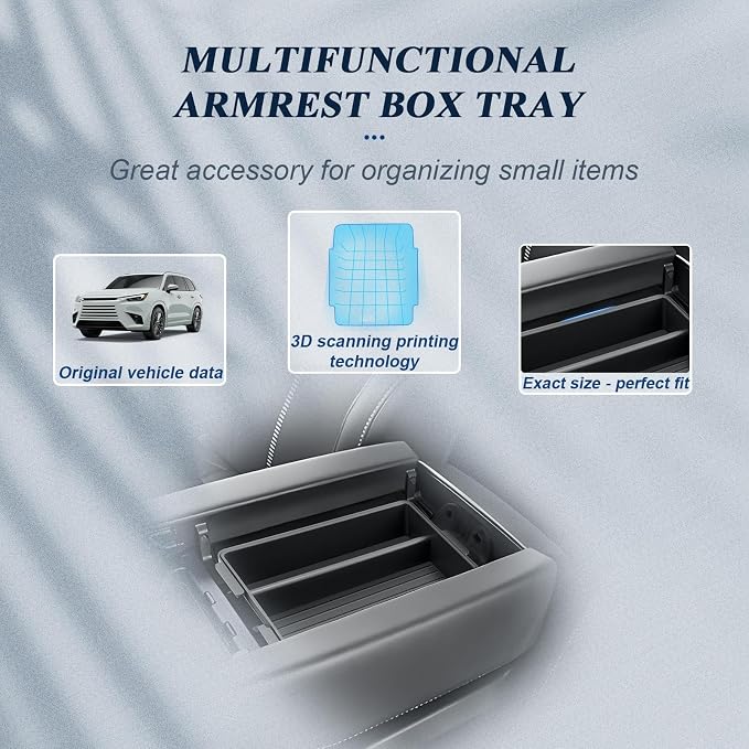 BIBIBO 3Packs for 2025 2026 Lexus TX350 Center Console Organizer 2024 2025-2026 Lexus TX350 Console Tray (Double Layer) +Behind Screen Tray (14" Touchscreen) 2026 TX Console Insert Tray