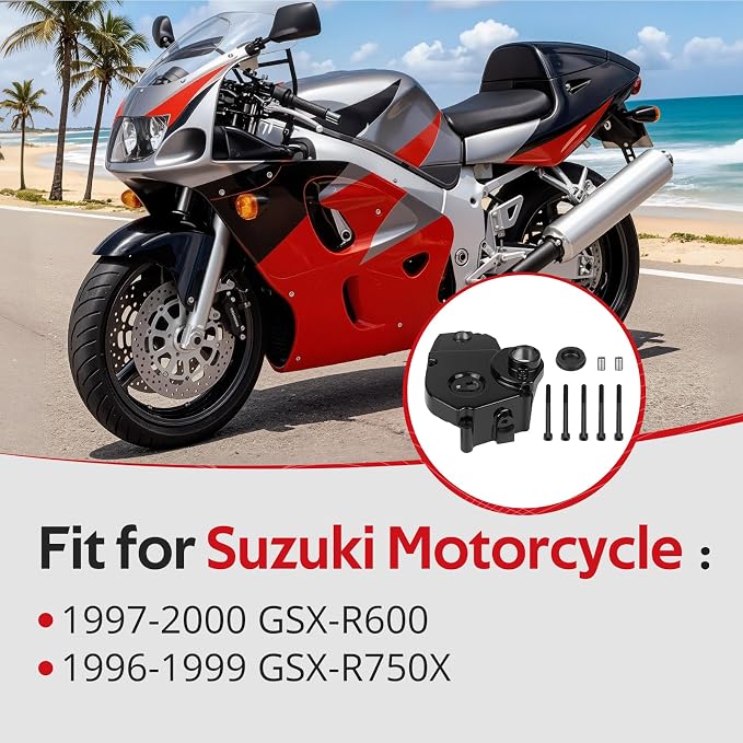JAVIK Engine Sprocket Cover with Bolts for Suzuki GSX-R600 GSX-R750X 1996-2000 O.E.M# 11361-33E03