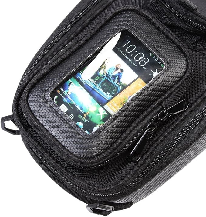 Universal Motorcycle Tank Bag Waterproof with Strong Magnetic Gas Oil Fuel Tank Bag Magnetic Motorbike Bag for Honda Yamaha Suzuki Kawasaki
