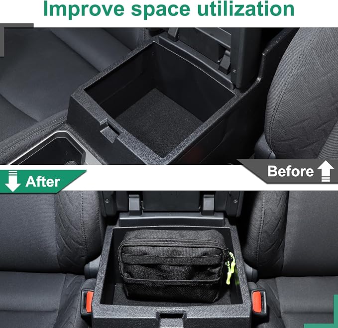 TOYCIDFG Armrest Box Storage Bag Compatible with Toyota Tacoma 2024 2025 2026, Car Interior Organizer Accessories