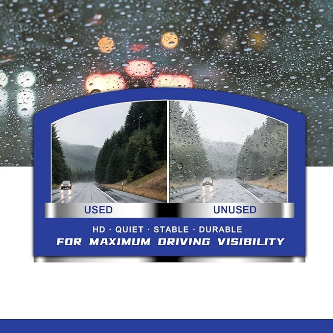 OEM QUALITY 24" + 22" Premium All-Seasons Stable And Quiet Windshield Wiper Blades(Set of 2)