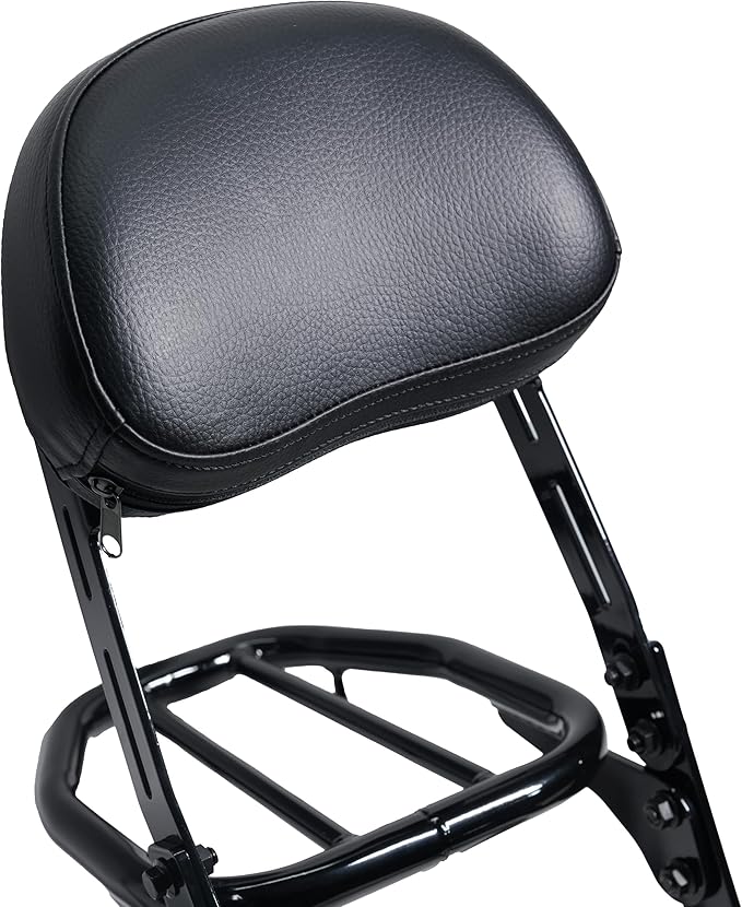 JMCHstore Backrest Cargo Rack for Coleman CT200UEX Mini bike 196cc, Adjustable Sissy Bar for Axis M200 Viper Hisun 200-3 200cc Trail bike Cushion Luggage parts