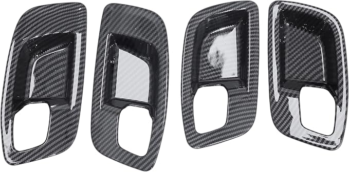 for Dodge Charger 2011-2023 Chrysler 300 2015-2023 Interior Accessories Door Bowl Handle Inner Door Pull Handle Cover Trim - Carbon Fiber