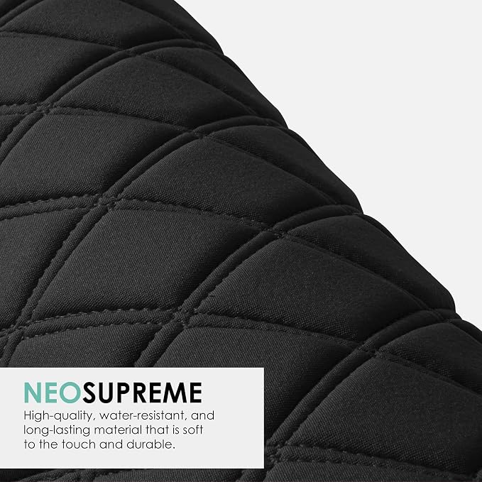 FH Group Custom Fit Car Seat Covers Specifically Made for 2016–2022 Honda Pilot, 3rd Row Set Black Ultraflex Neoprene, Waterproof Car Seat Cover, Honda Accessories