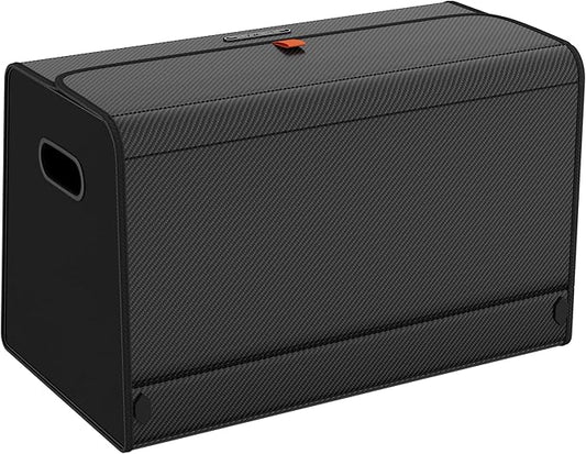 GMQ Car Trunk Organizer for SUV,Car Organizers and Storage with Collapsible Storage, Large Capacity for SUV, Truck, MPV (Carbon Black, L-21.5 * 13 * 12.5IN)