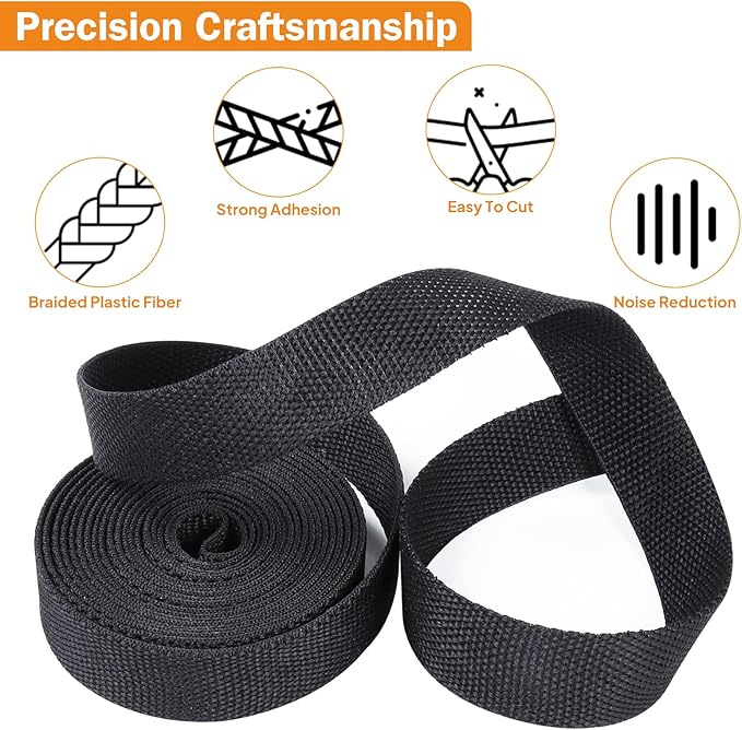 2:1 Heat Shrink Fabric Tubing Braided Sleeving Woven Wire Loom Shrinkable Cable Sleeve for Automotive Wire Harness/Cable Sheath (1-1/8"-20ft)