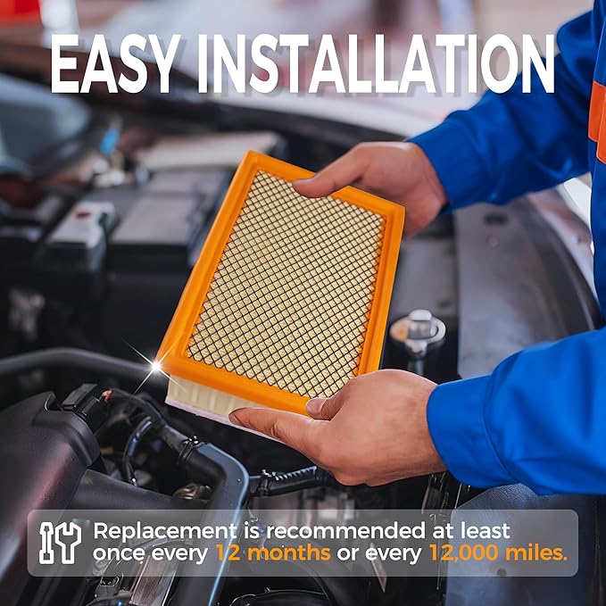 2-PC Engine Air Filter&Cabin Air Filter Combo Pack-Compatible with Toyota Tundra 3.4L V6 2022-2025,Sequoia 3.4L V6 2023-2025-87139-0C010&CA12963