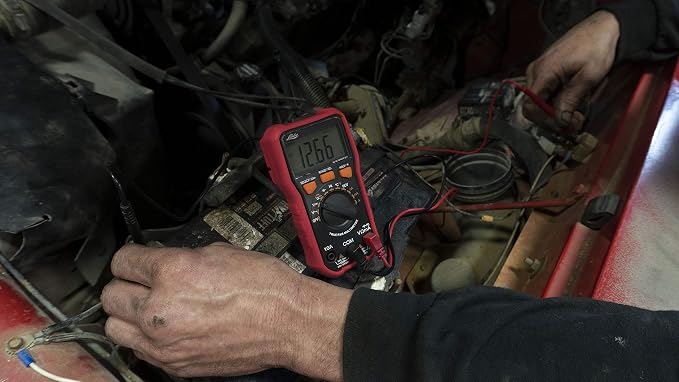 Lisle 82600 Digital Multimeter for Cat III, Red