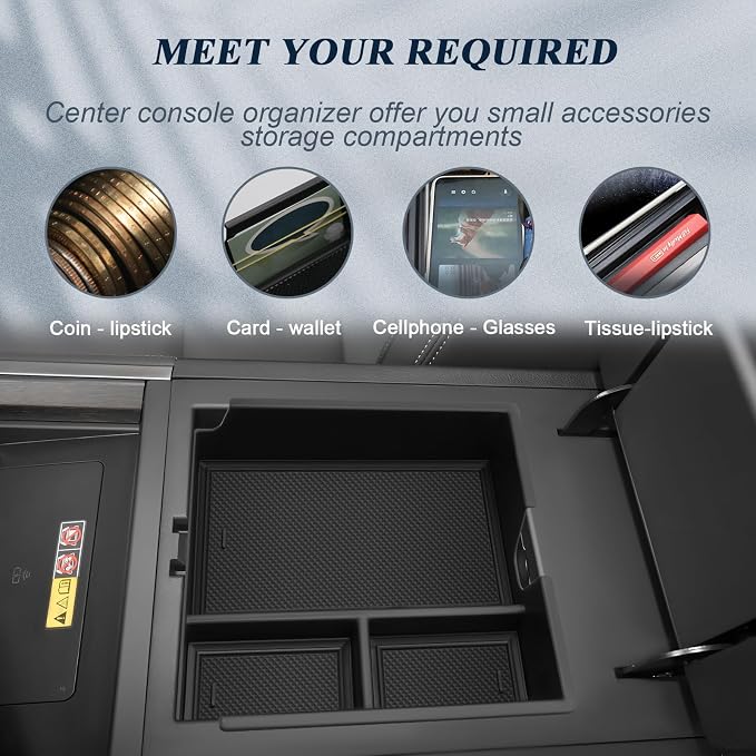 BIBIBO Compatible with 2024 2025 Lexus GX 550 Center Console Organizer for 2024-2026 Lexus GX 550 (Premium/Luxury/Overtrail) Console Tray 2024 GX 550 Insert Glove Pallet Organizer 2024 Lexus GX 550
