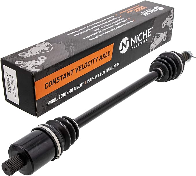 NICHE Rear CV Axle Half Drive Shaft for Polaris 1334487 1333858 1333718 | For Polaris, Fits 2016-2019 RZR XP 4 Turbo, 2016-2020 RZR XP Turbo, 2018-2021 RZR RS1, Replaces 1334487, 1333858, 1333718