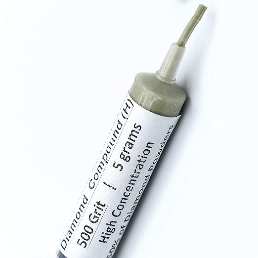 TechDiamondTools Kit of 3 Diamond Lapping Paste Polishing Compound USA Made 500 800 1200 Grit Lapidary Paste for Rock Glass Metal Jewelry Resin Marble with High Concentration of Diamond Powder
