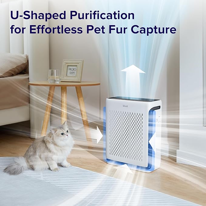 LEVOIT Air Purifiers With Air Quality Monitor for Home Large Room, Vital 100S Covers Up to 1110 Ft² & Vital 200S Covers Up to 1900 Ft²