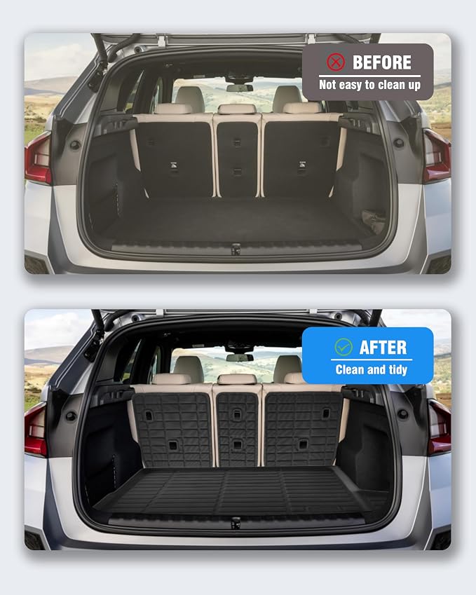 Cargo Liners Backrest Mat for BMW X1 Accessories 2023-2025 with Hook&Loop Rear Trunk Mat Rear Seat Back Cover Protector All Weather Anti-Slip Split Dog Liner 4 PCS