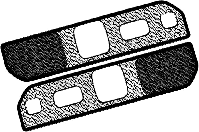Stainless Steel Chrome Rear Trunk Speaker Cover Car Speaker Protection Trim Cover Compatible with Kia Telluride 2027 Accessories (Black)