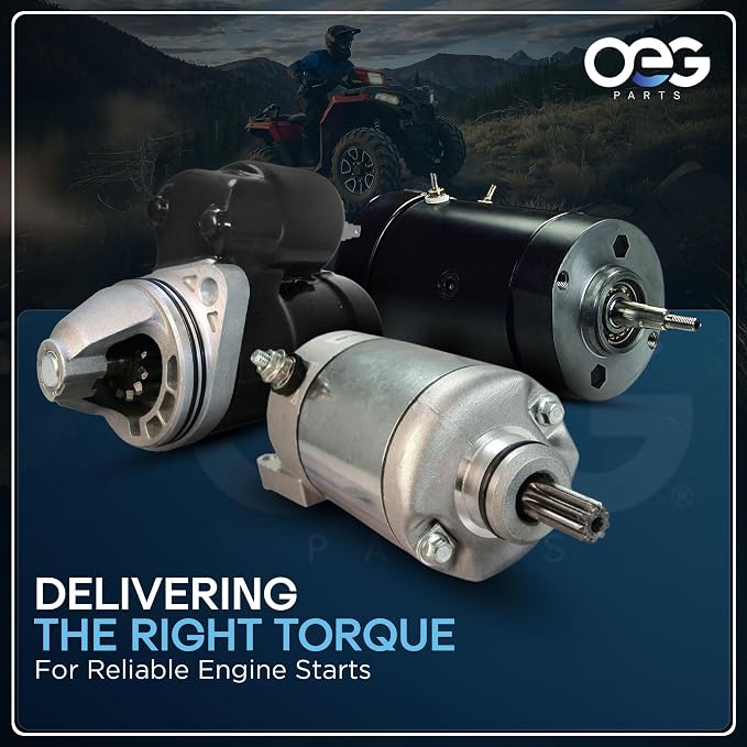 OEG Parts New Starter Compatible with 2007 2008 2009 2010 Polaris Sportsman 400 HO 455cc ATV 4x4 3090064, 3090191, SMU0490, 41054132