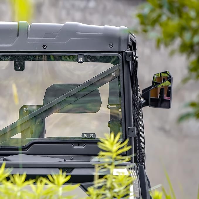 SAUTVS Clear Polycarbonate Rear Windshield Back Window for Polaris Ranger XP 1000/1000/Crew 2017-2026, XP 900/570/Diesel 2013-2025 with All Seal Quick Installation Accessories (Compatible with Roof)