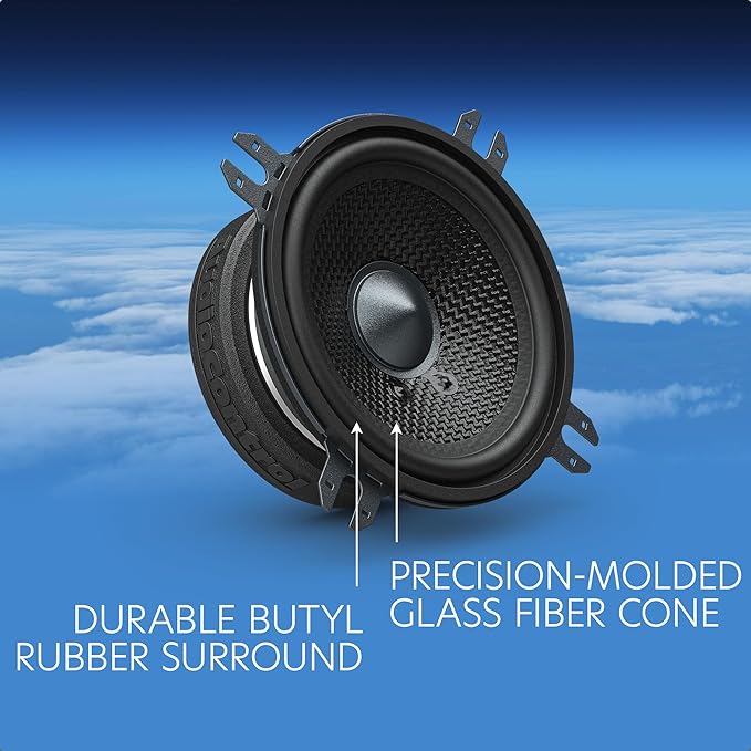 AudioControl Altitude Series 3.5” Component Car Speakers Set (Pair), 50W RMS, 4 Ohms, Easy Installation, Crossover Included, Shallow Mount Compact Midrange Speakers for Truck or Car Audio System