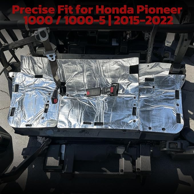 JERBOR Heat Shield Kit Fit for Honda Pioneer 1000/1000-5/1000-3 DLX LE EPS 2015-2022, High Temperature Resistant Exhaust Heat Shield Protection