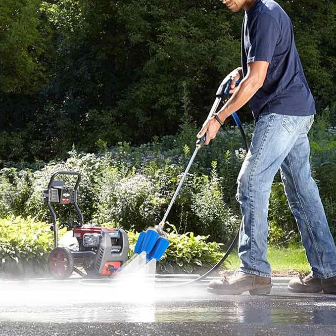 4-in-1 Turbo Nozzle Pressure Washer, Quadruple Turbo Nozzle for Power Washer, 360° Rotating Turbo Nozzle Tip with 1/4" Quick Connect, 2.0 Orifice, 4000 PSI, 4-6 GPM