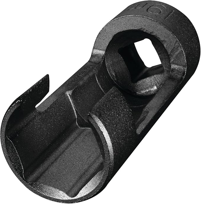 Performance Tool W84027 10 pc. 3/8-in. Dr. Flare Nut Socket Set for Tight Spaces: 10-19mm Sizes, Useful for Sensors, ABS, Master Cylinders, Chrome Vanadium Steel, Black Phosphorus Finish