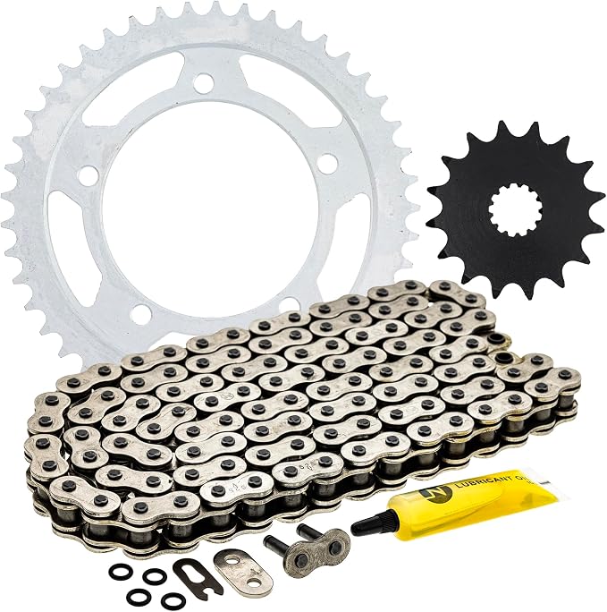 NICHE Drive Sprocket Chain Combo for Suzuki GSXR600 Front 16 Rear 45 Tooth 525V O-Ring 110 Links