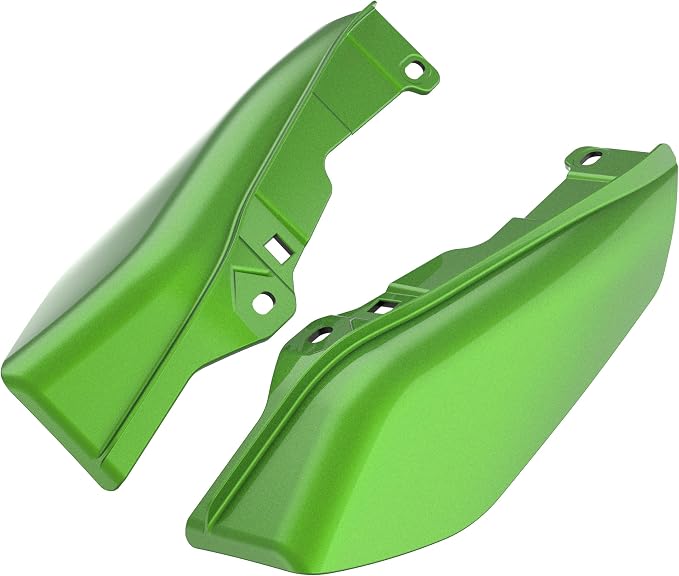 Color - Matched Mid Frame Air Deflectors Heat Shield, Perfectly Fit for Harley Touring Models 2009-2026 Radioactive Green