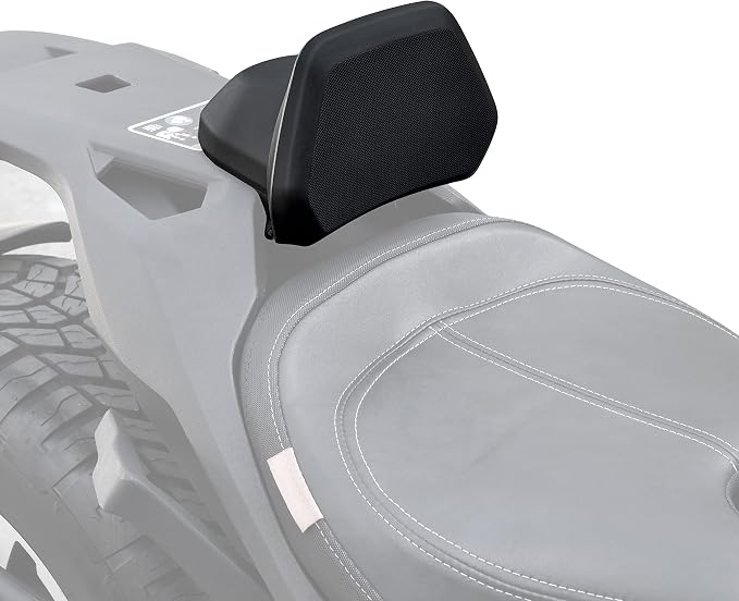 SAUTVS 1Up Driver Backrest for Can-Am Ryker 2019-2026 | Fits Ryker 600 900 Sport Rally, HDPE Material, Requires Max Mount, Lumbar Support, Replace #219400960